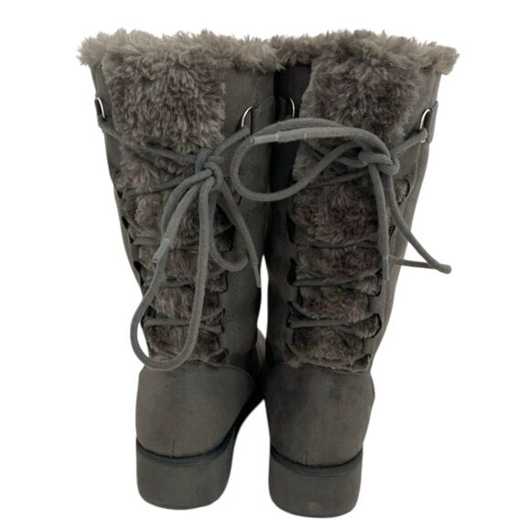 Rampage Women's Faux Fur Suede Knee High Fashion Boots size 7m - Picture 5 of 11